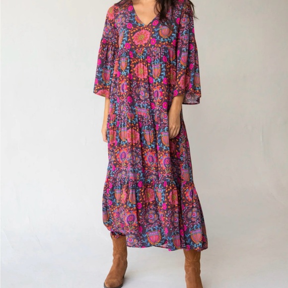 Natural Life Floral Boho Dress - Picture 2 of 7